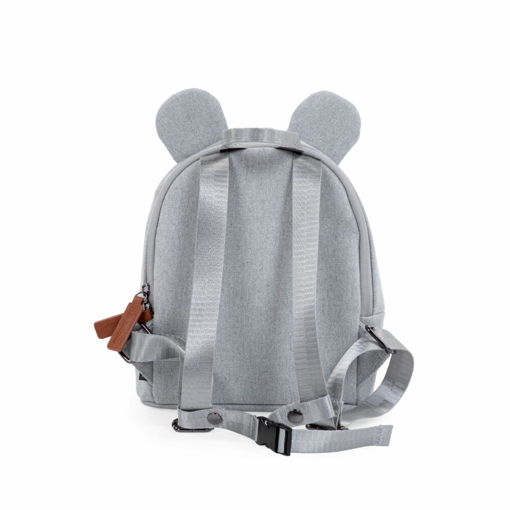 MOCHILA PARA NIÑOS DE LONA MY FIRST BAG GRIS CHILDHOME