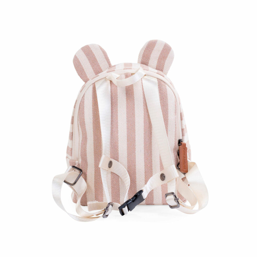 MOCHILA PARA NIÑOS DE LONA MY FIRST BAG RAYAS NUDE CHILDHOME
