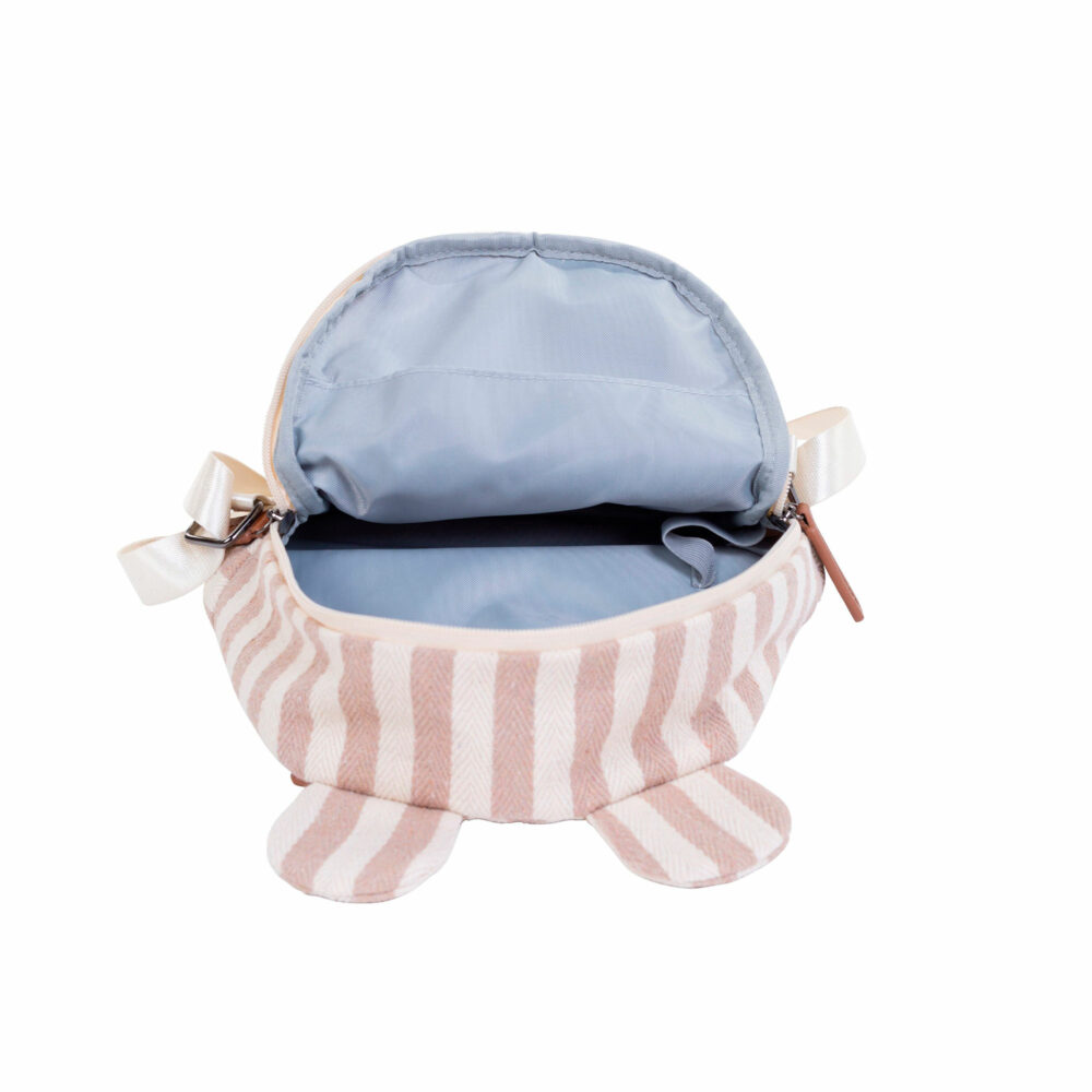 MOCHILA PARA NIÑOS DE LONA MY FIRST BAG RAYAS NUDE CHILDHOME