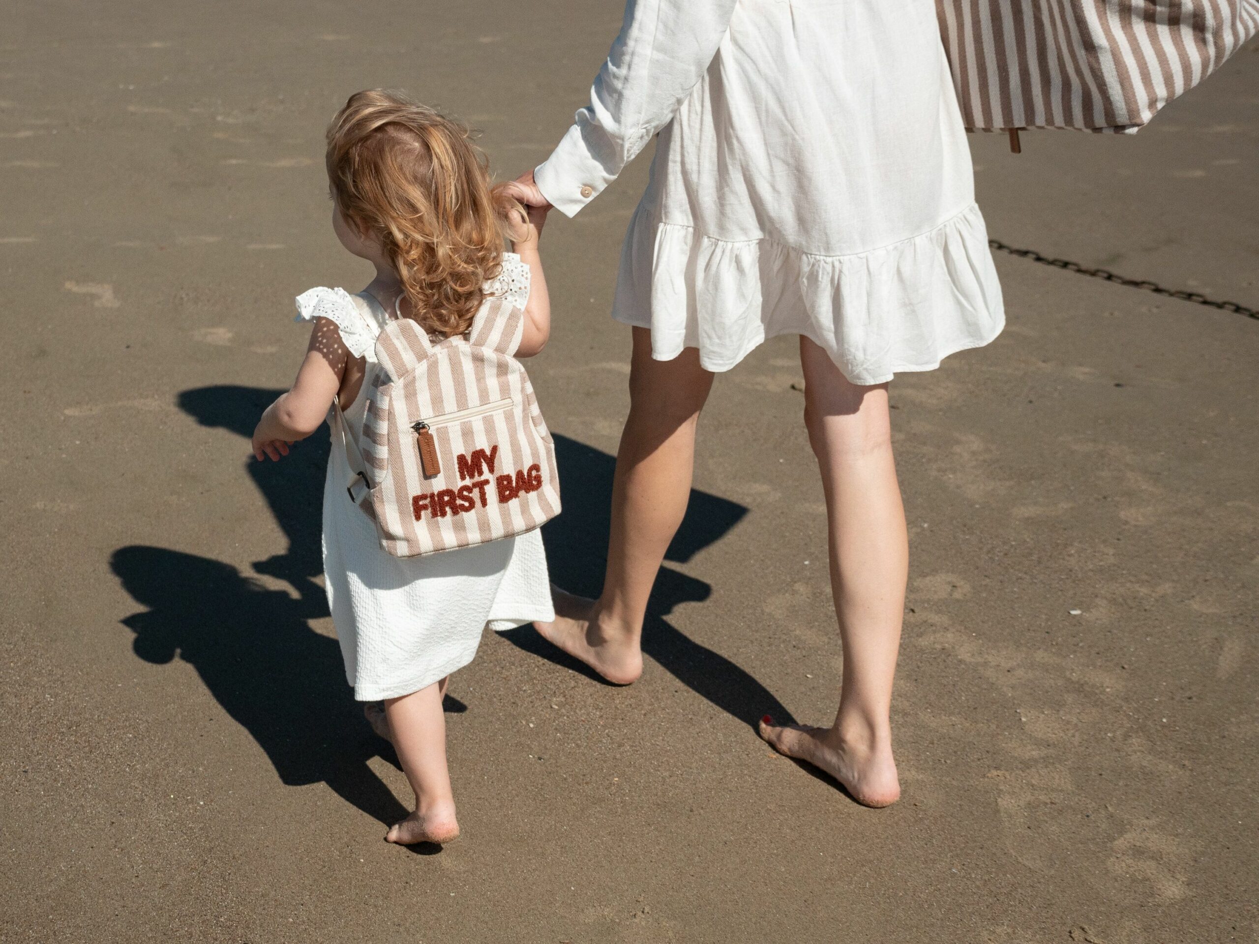MOCHILA PARA NIÑOS DE LONA MY FIRST BAG RAYAS NUDE CHILDHOME MOCHILA PARA NIÑOS DE LONA MY FIRST BAG RAYAS NUDE CHILDHOME