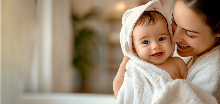 La Hora del Baño del Bebé y el Vínculo Emocional con los Padres