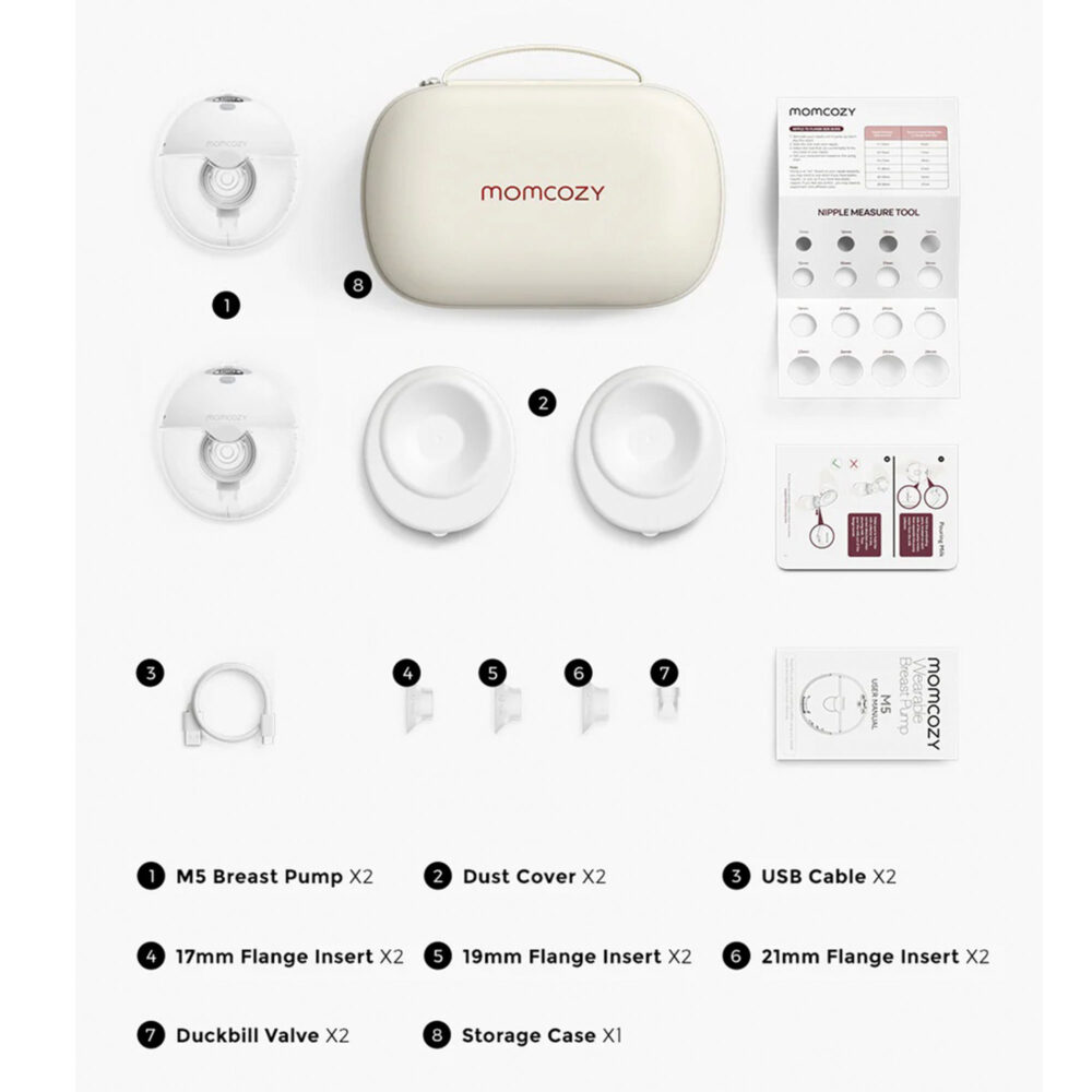 EXTRACTOR PORTÁTIL PARA LECHE MATERNA MODELO M5 MOMCOZY