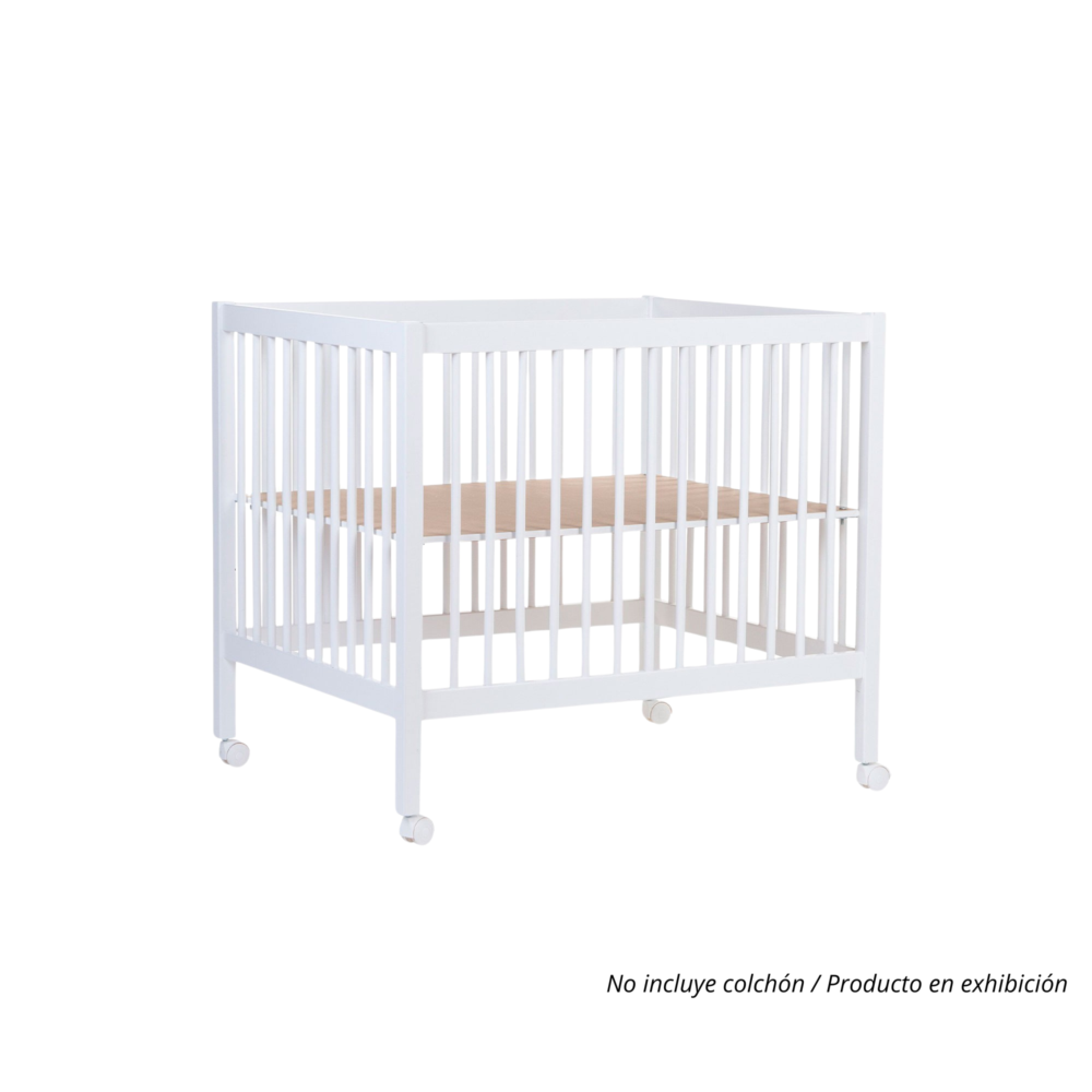 Cuna Mod. 97 para bebés de 0 a 36 meses de 95 x 75 cm color blanco - CHILDHOME
