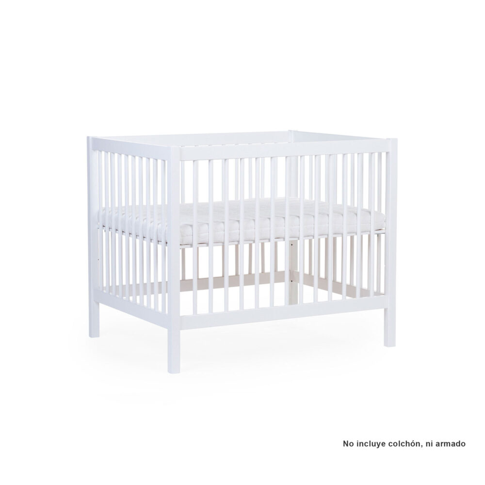 CUNA MODELO PA97 PARA BEBÉS DE 0 A 36 MESES DE 95 X 75 CM COLOR BLANCO/NATURAL CHILDHOME