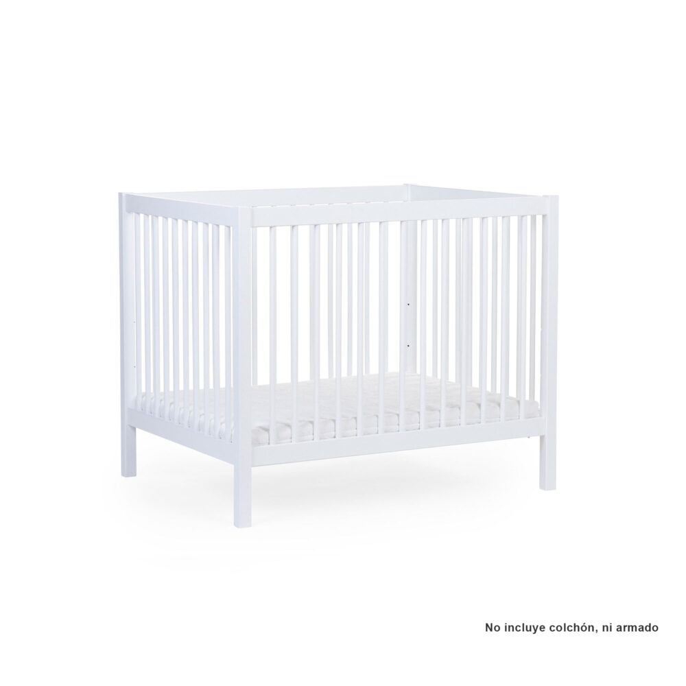CUNA MODELO PA97 PARA BEBÉS DE 0 A 36 MESES DE 95 X 75 CM COLOR BLANCO/NATURAL CHILDHOME