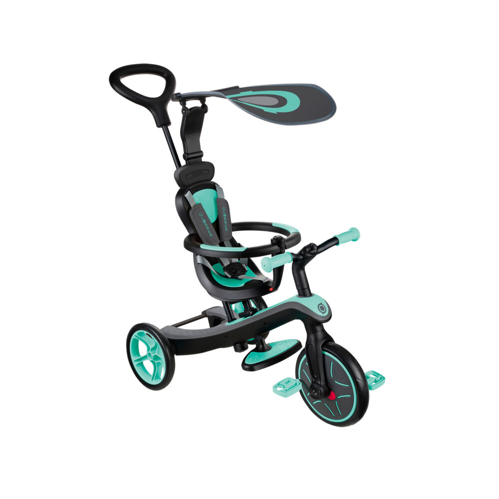 TRICICLO 4 EN 1 MODELO EXPLORER TRIKE DE 10 MESES A 5 AÑOS GLOBBER