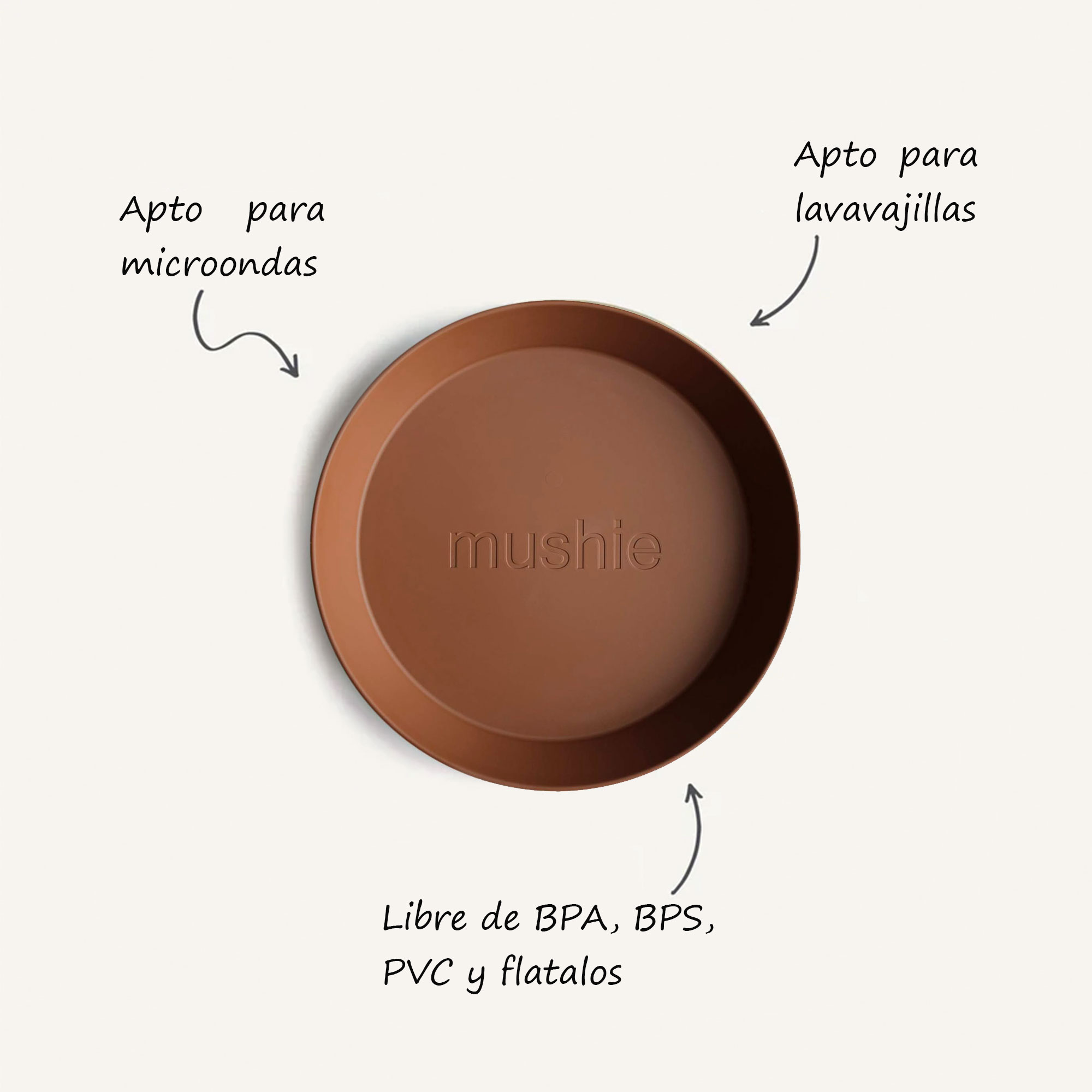 SET DE 2 PLATOS DE POLIPROPILENO MUSHIE SET DE 2 PLATOS DE POLIPROPILENO MUSHIE
