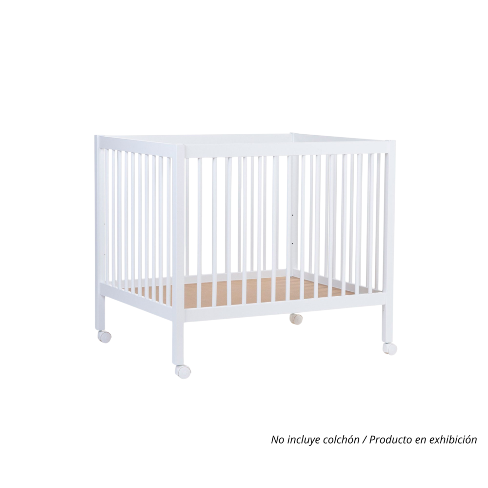 Cuna Mod. 97 para bebés de 0 a 36 meses de 95 x 75 cm color blanco - CHILDHOME