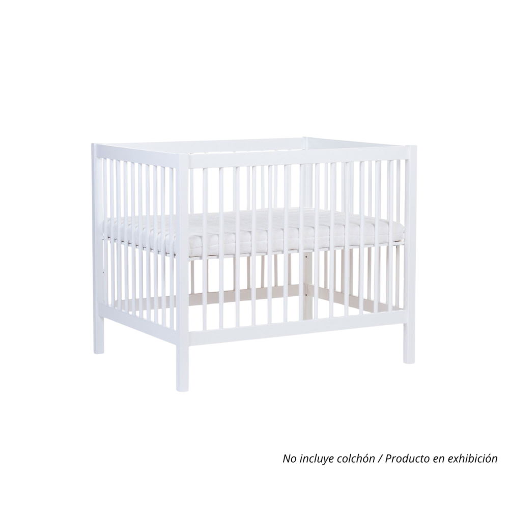 Cuna Mod. 97 para bebés de 0 a 36 meses de 95 x 75 cm color blanco - CHILDHOME