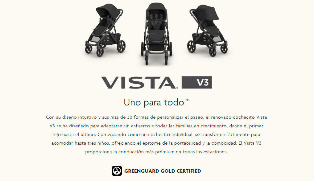 COCHE MODELO VISTA V3 UPPABABY COCHE MODELO VISTA V3 UPPABABY