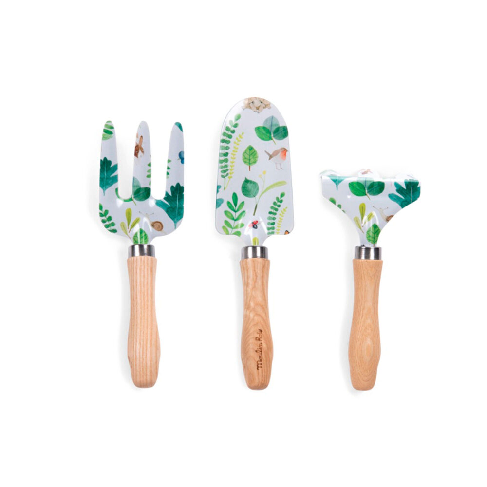 SET DE 3 HERRAMIENTAS DE JARDINERÍA PARA NIÑOS COLECCIÓN LE JARDIN DU MOULIN