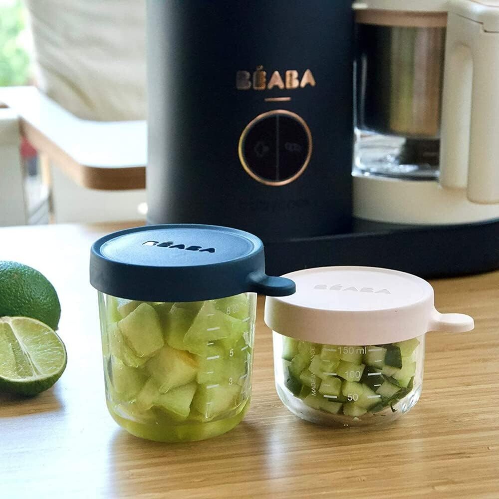SET DE 2 FRASCOS DE CONSERVACIÓN DE VIDRIO DE 150 ML Y 250 ML BEABA