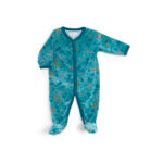 PIJAMA DE TERCIOPELO AZUL NOCHE COLECCIÓN SOUS MON BAOBAB - PIJAMA TERCIOPELO BAOBAB 3 MESES