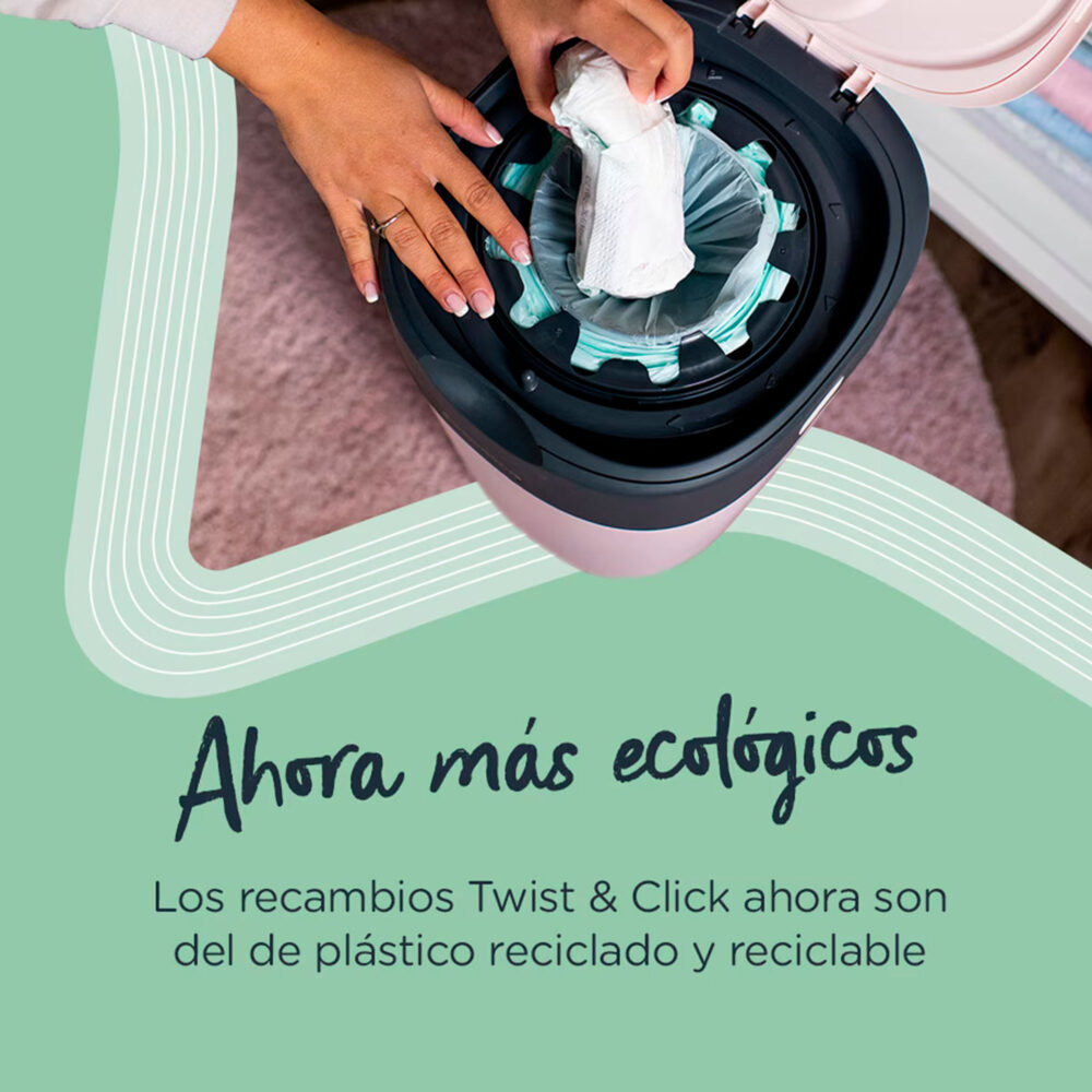 SISTEMA PARA DESECHAR PAÑALES TWIST & CLICK TOMMEE TIPPEE