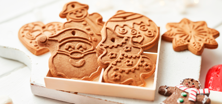 Galletas Navideñas de Avena y Plátano