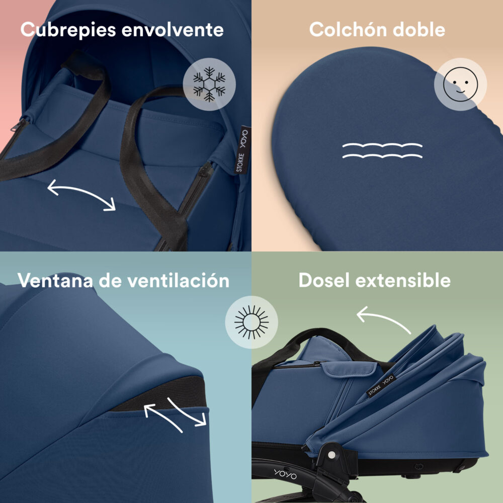 BASSINET ULTRACOMPACTO Y LIGERO PARA COCHE YOYO²