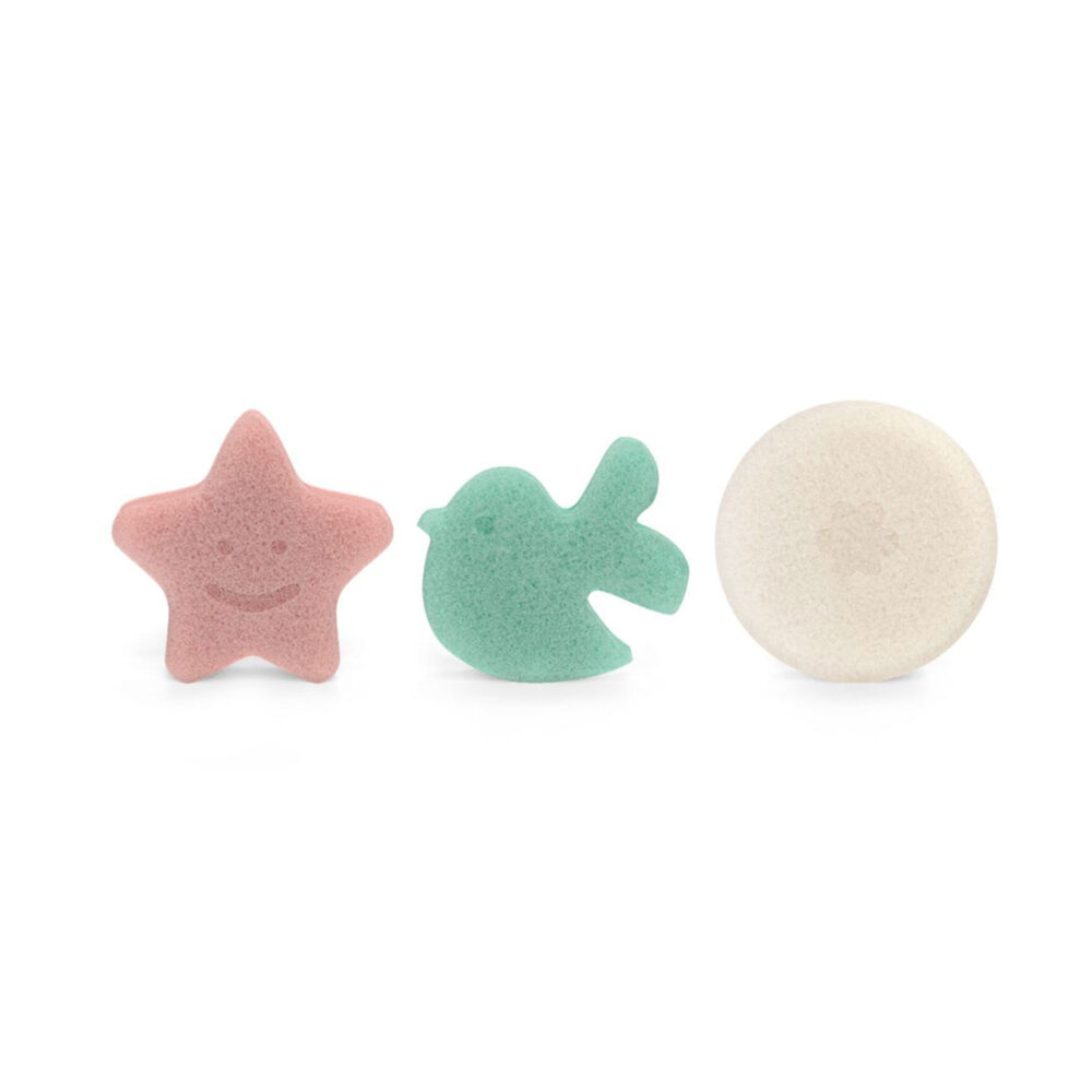 ESPONJA NATURAL PARA BAÑO KONJAC 3 UNIDADES SUAVINEX