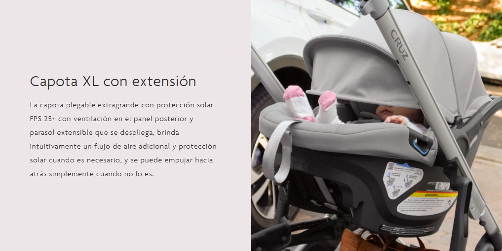 ASIENTO DE AUTO MODELO ARIA PARA VISTA V3 / VISTA V2 / CRUZ V2 / MINU V2 / RIDGE UPPABABY