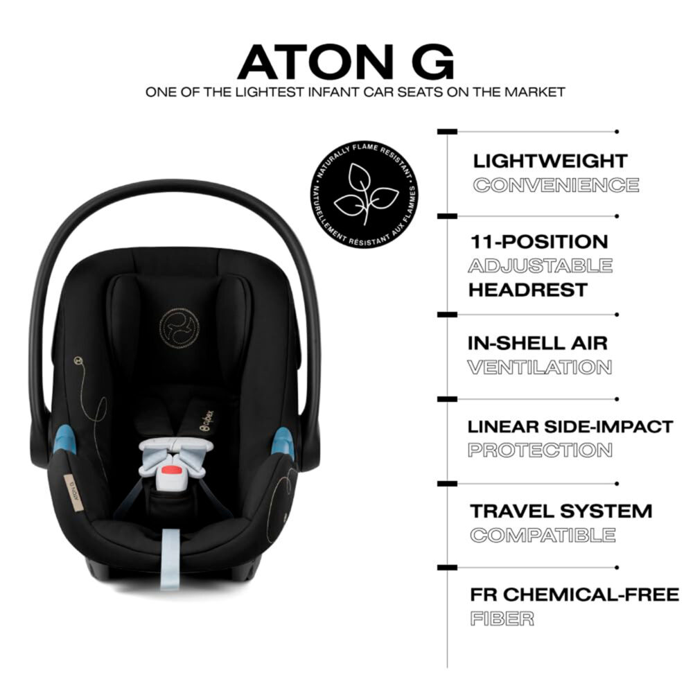 ASIENTO DE AUTO CON BASE DE 0 A 18 MESES MODELO ATON G CYBEX