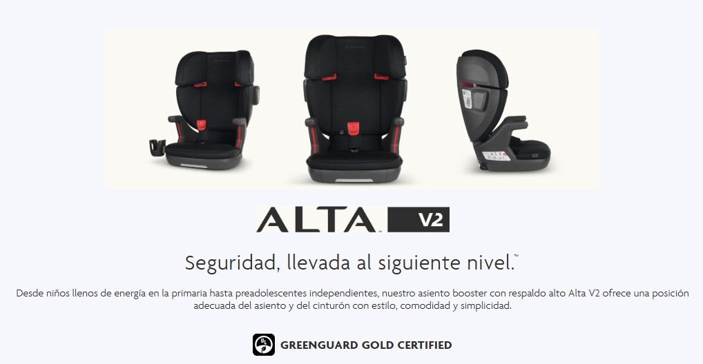 ASIENTO DE AUTO MODELO ALTA V2 PARA NIÑOS DE 6 A 12 AÑOS UPPABABY