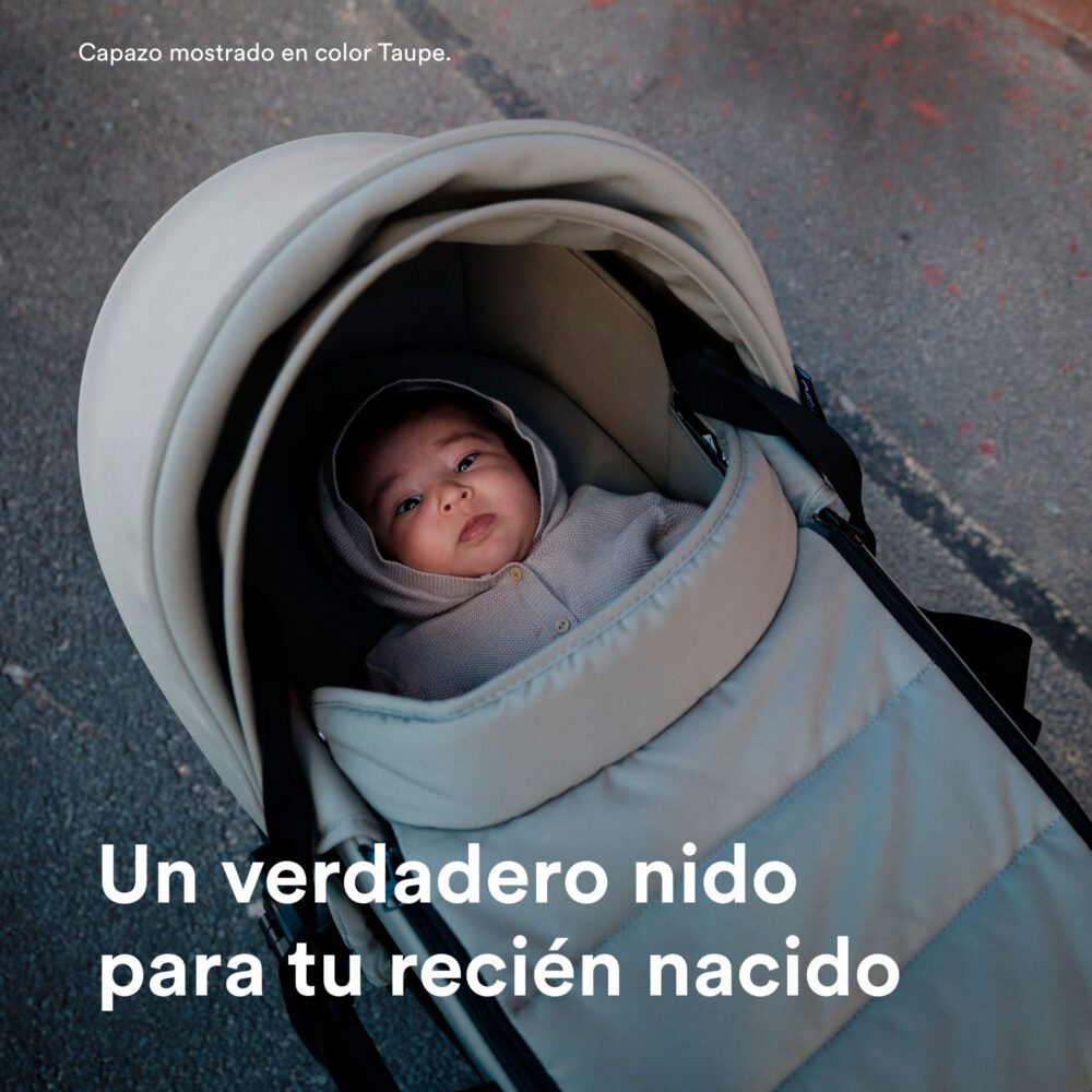 COCHE STOKKE YOYO³ COMPLETO CHASIS NEGRO CON BASSINET Y TEXTIL 2DA ETAPA