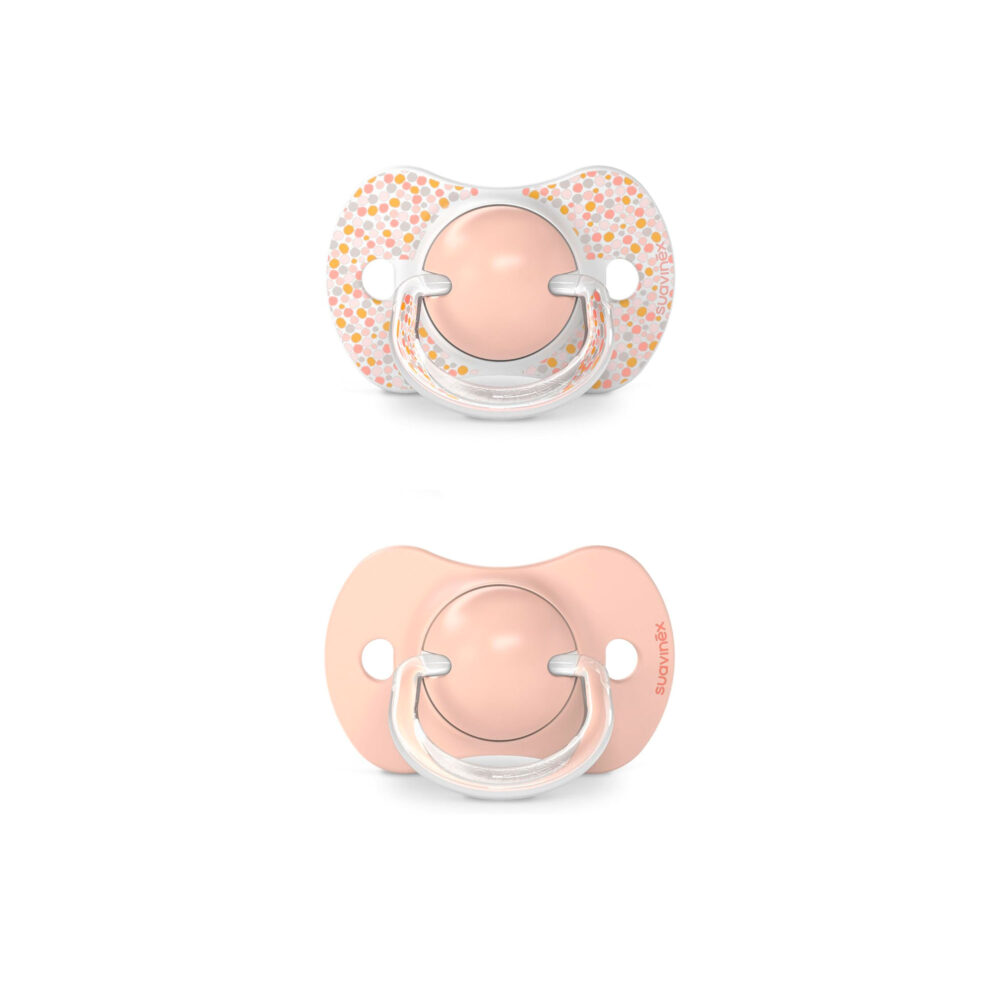 PACK 2 CHUPONES CON TETINA FISIOLÓGICA SX PRO DE SILICONA DE 6 - 18 MESES SUAVINEX