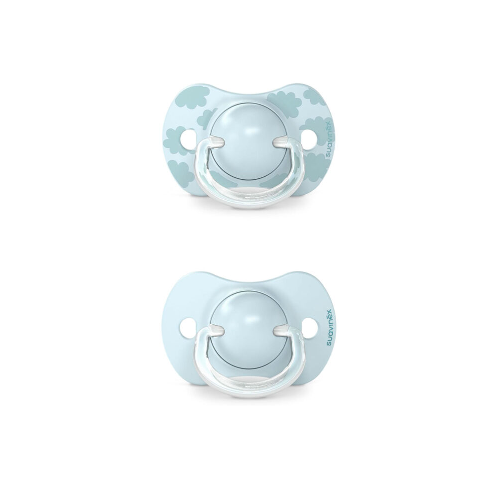 PACK 2 CHUPONES CON TETINA FISIOLÓGICA SX PRO DE SILICONA 0 - 6 MESES SUAVINEX