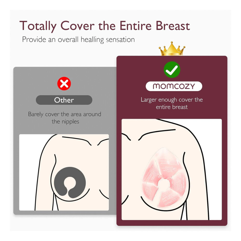 COMPRESA REUTILIZABLE HOT & COLD BREAST PADS 2 UNIDADES MOMCOZY