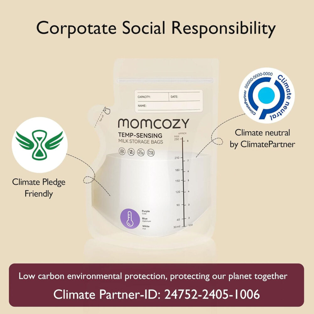 BOLSA DE ALMACENAMIENTO DE LECHE MATERNA 8 ONZAS 60 UNIDADES MOMCOZY