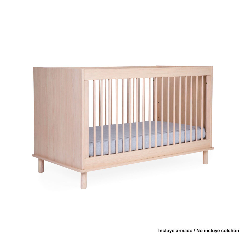 CUNA + SOMIER MODELO NORDICA NATUREL 140 X 70 CM CHILDHOME