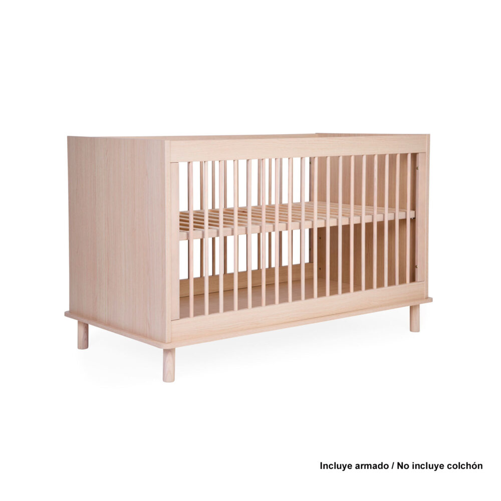 CUNA + SOMIER MODELO NORDICA NATUREL 140 X 70 CM CHILDHOME