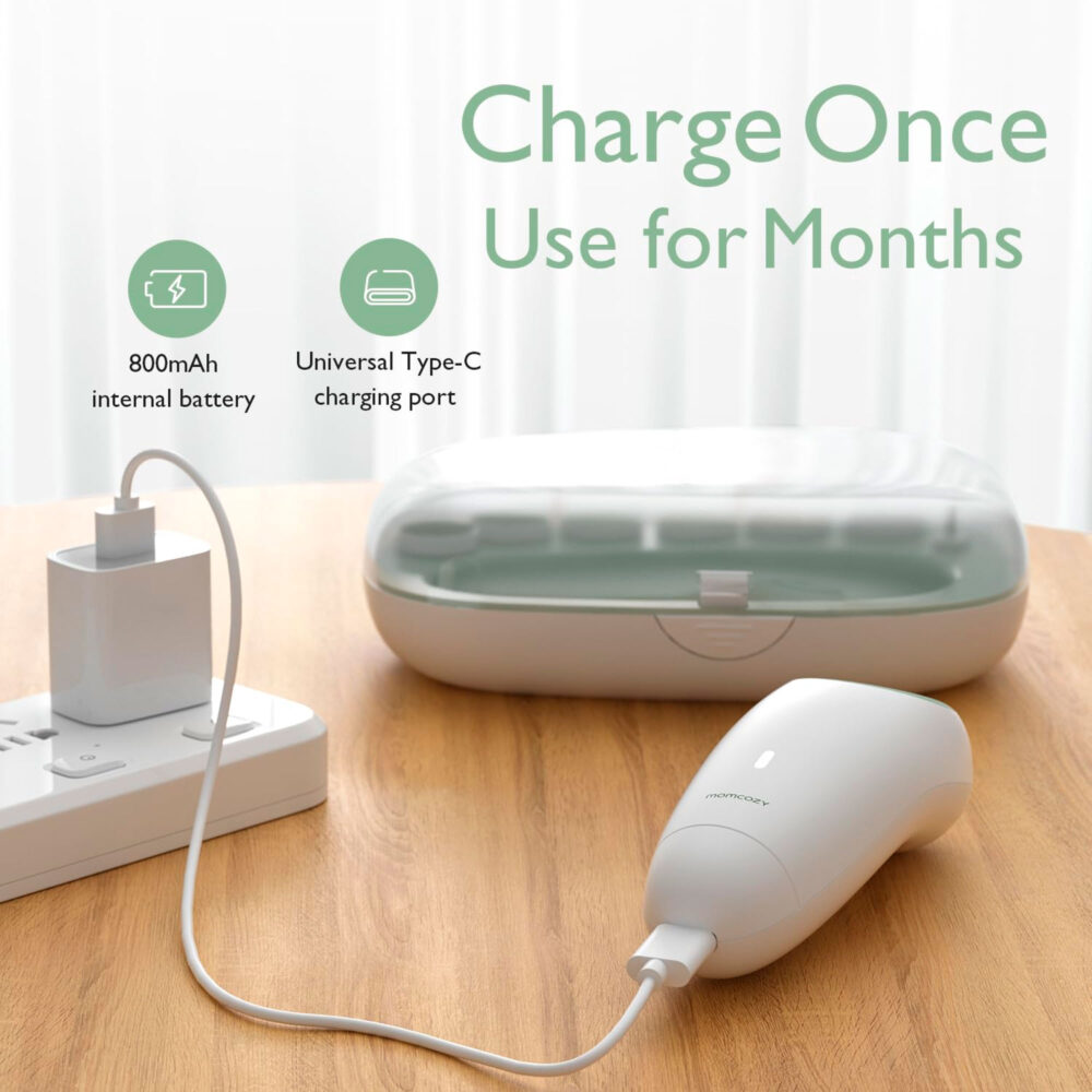LIMA DE UÑAS ELÉCTRICA PARA BEBÉS MOMCOZY