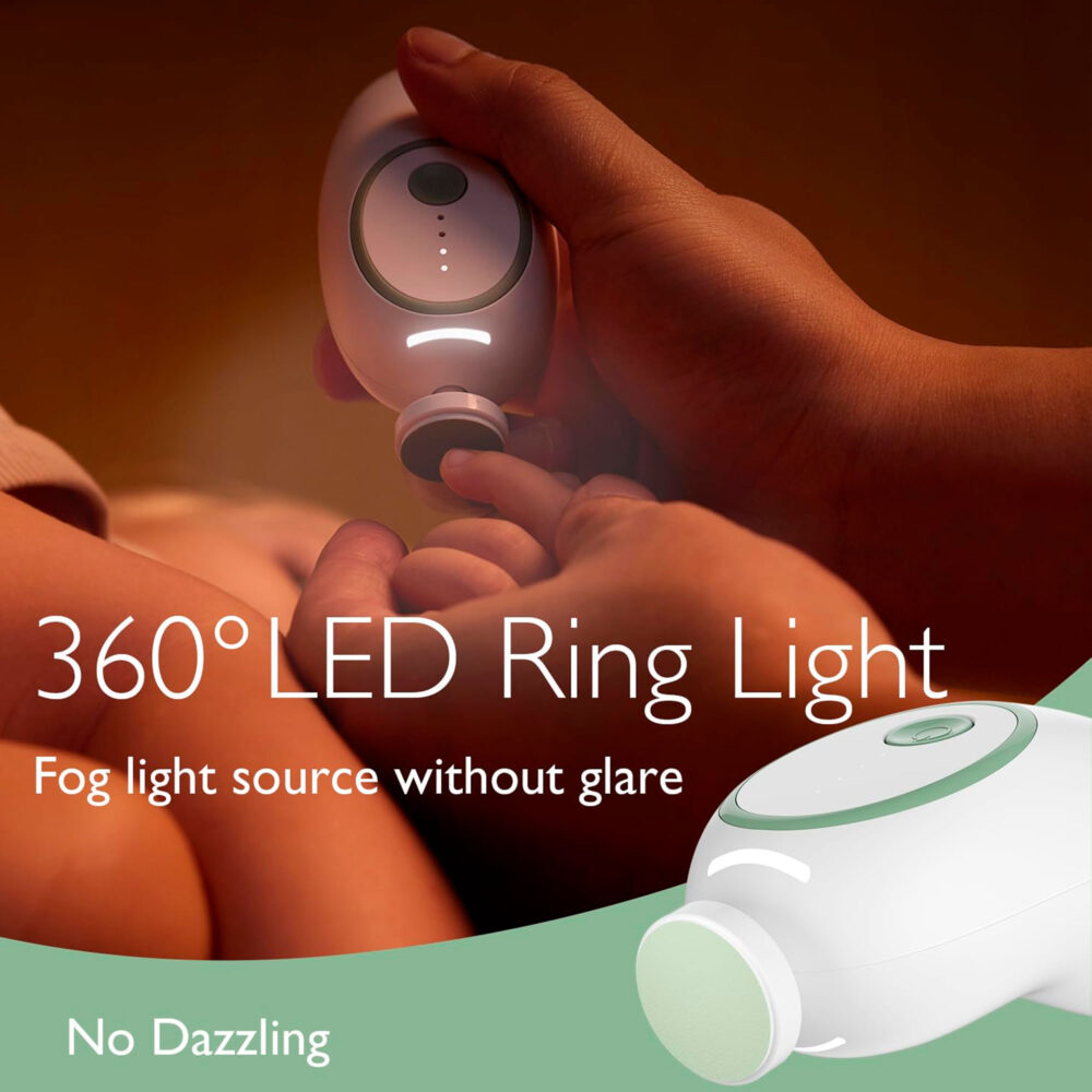 LIMA DE UÑAS ELÉCTRICA PARA BEBÉS MOMCOZY