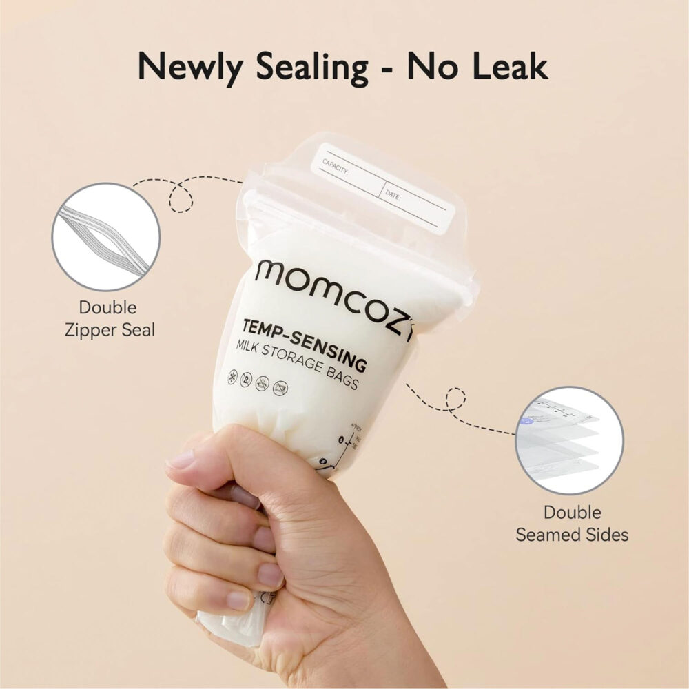 BOLSA DE ALMACENAMIENTO DE LECHE MATERNA 6 ONZAS 120 UNIDADES MOMCOZY