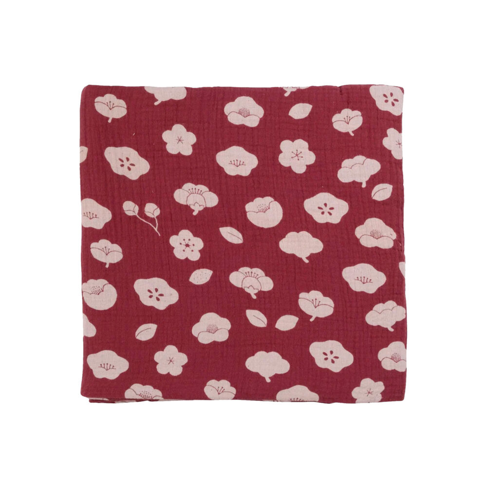 MUSELINA DARK RED 100% ALGODÓN PIMA DE 120 X 120 CM RED CARIBOU