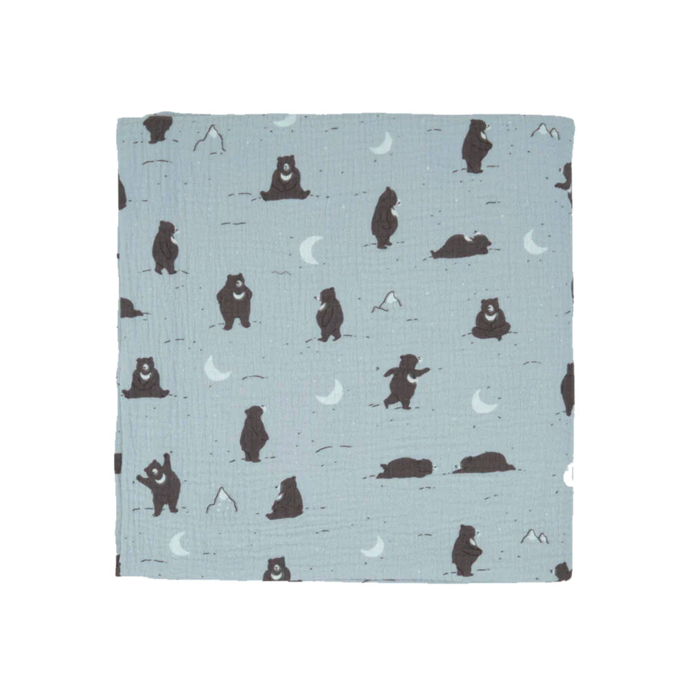 MUSELINA MAGIC MOONBEAR ICE FLOW 100% ALGODÓN PIMA DE 120 X 120 CM RED CARIBOU
