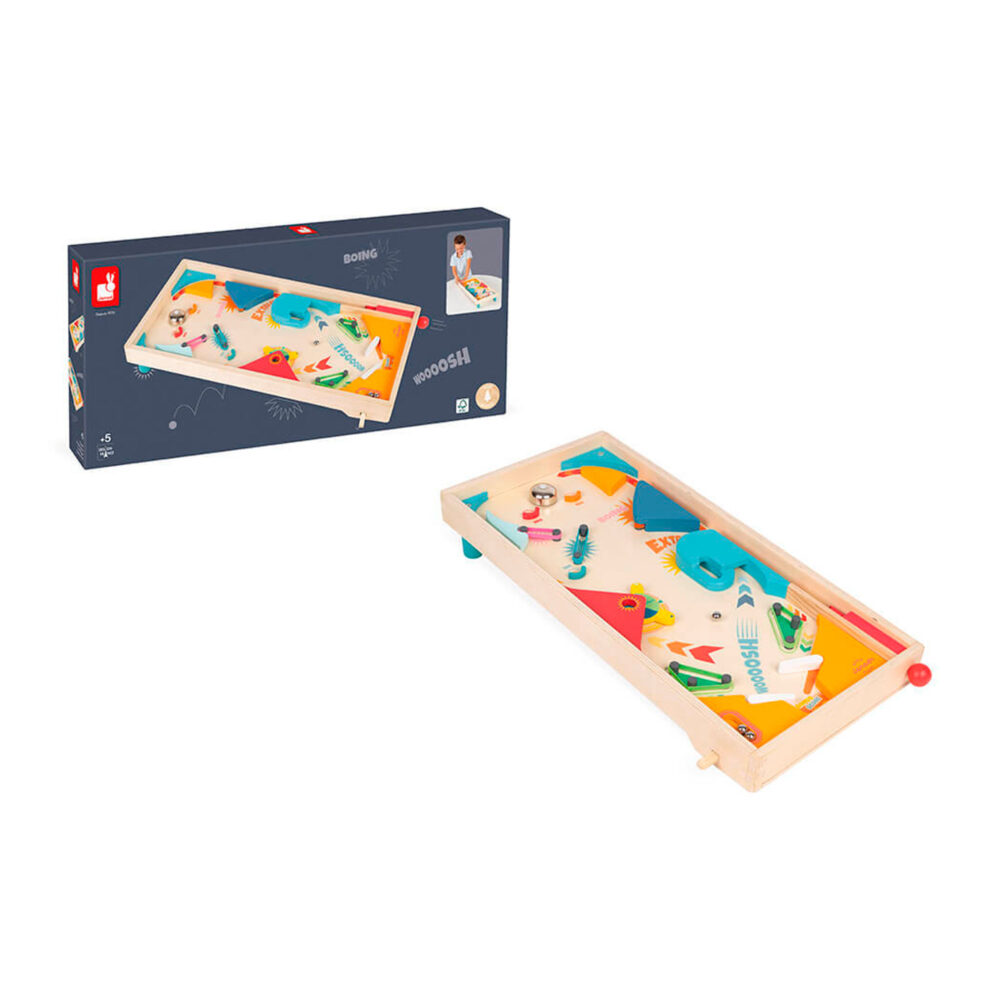 PINBALL DE MADERA DE COLORES JANOD