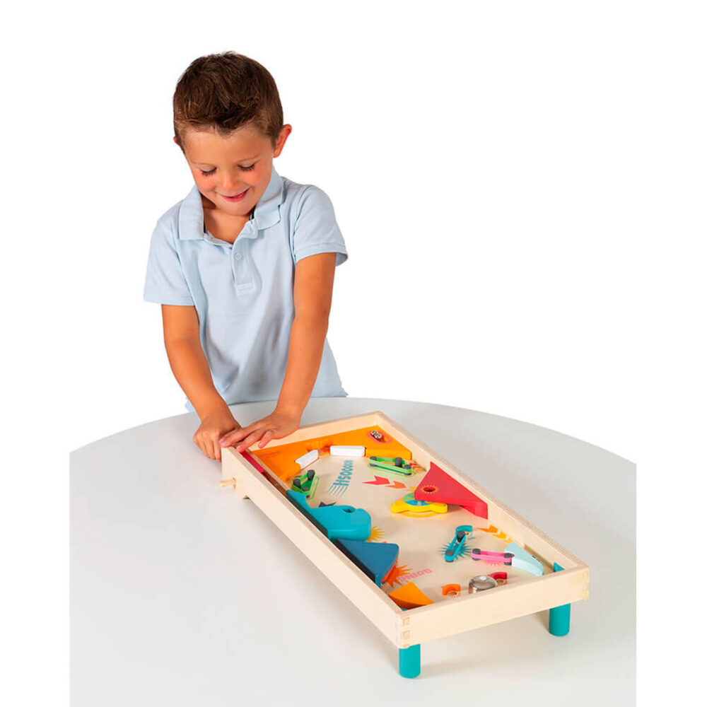 PINBALL DE MADERA DE COLORES JANOD