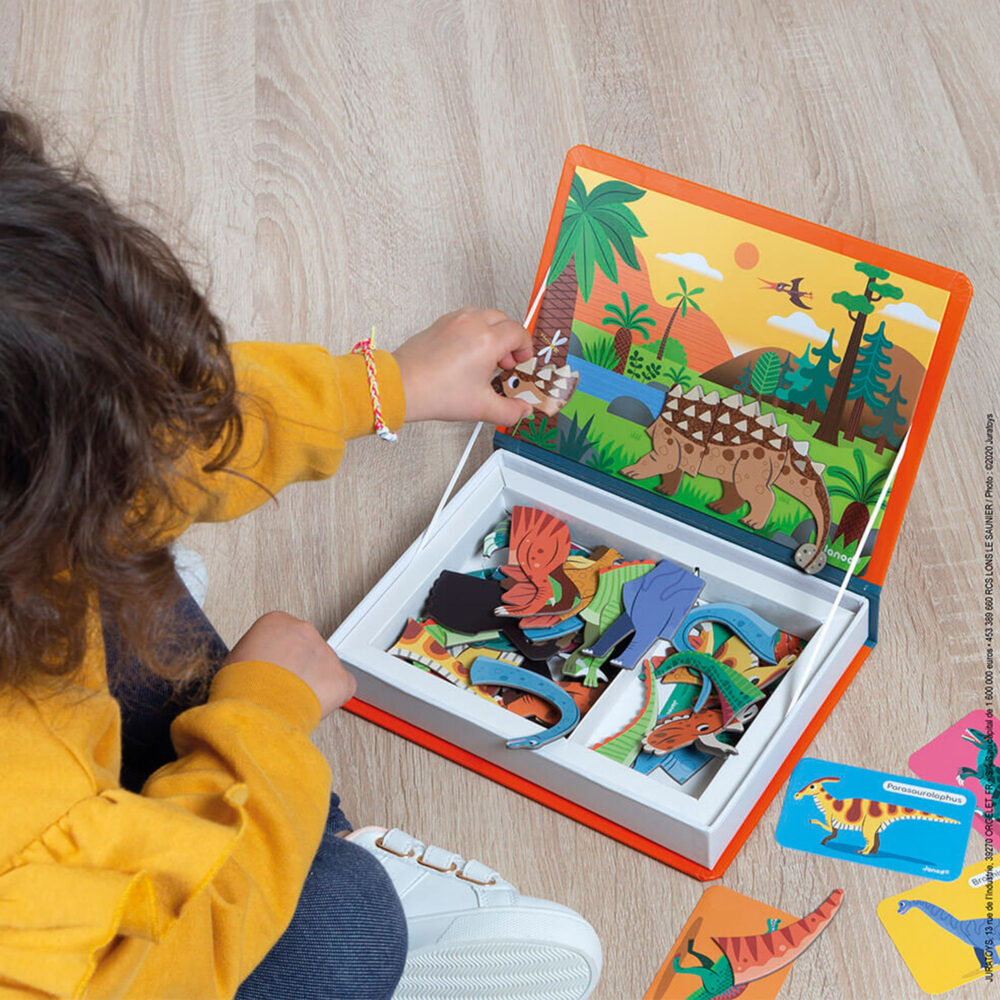LIBRO MAGNÉTICO DE DINOSAURIOS JANOD