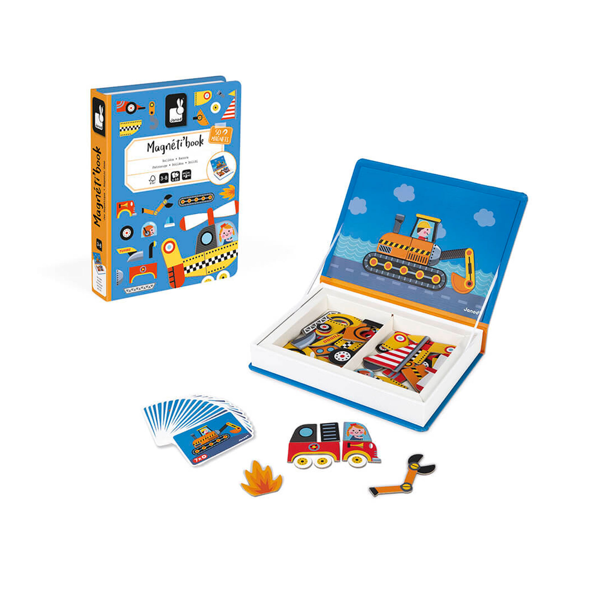 SET DE 16 CUBOS DE MADERA ENCAJABLE DE COLOR NATURAL EDUPLAY