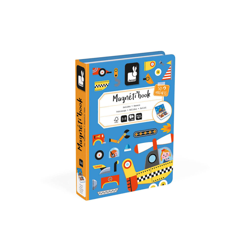 LIBRO MAGNÉTICO DE RACERS JANOD