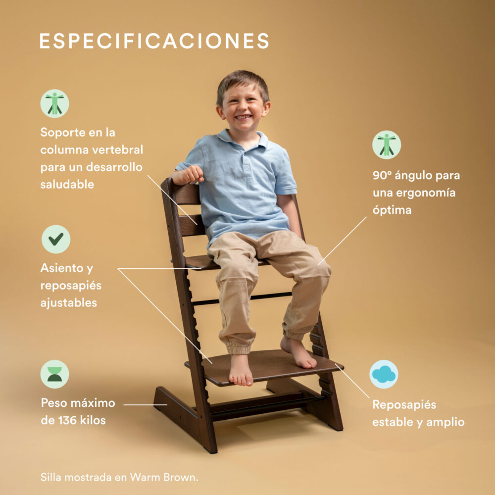 PACK SILLA MODELO TRIPP TRAPP ROBLE + COJÍN + BABYSET + BANDEJA STOKKE