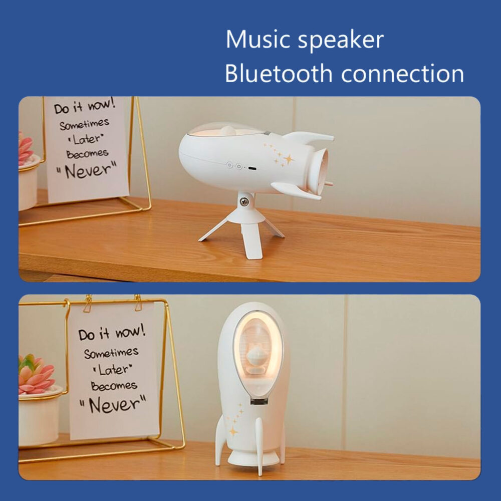 LÁMPARA LED ROCKET CREATIVE SPEAKER IMAGEN CASA