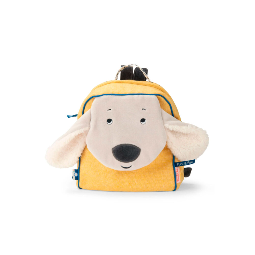 MOCHILA DE ALGODÓN PERRO AMAILLO PILOU COLECCIÓN PUCE & PILOU