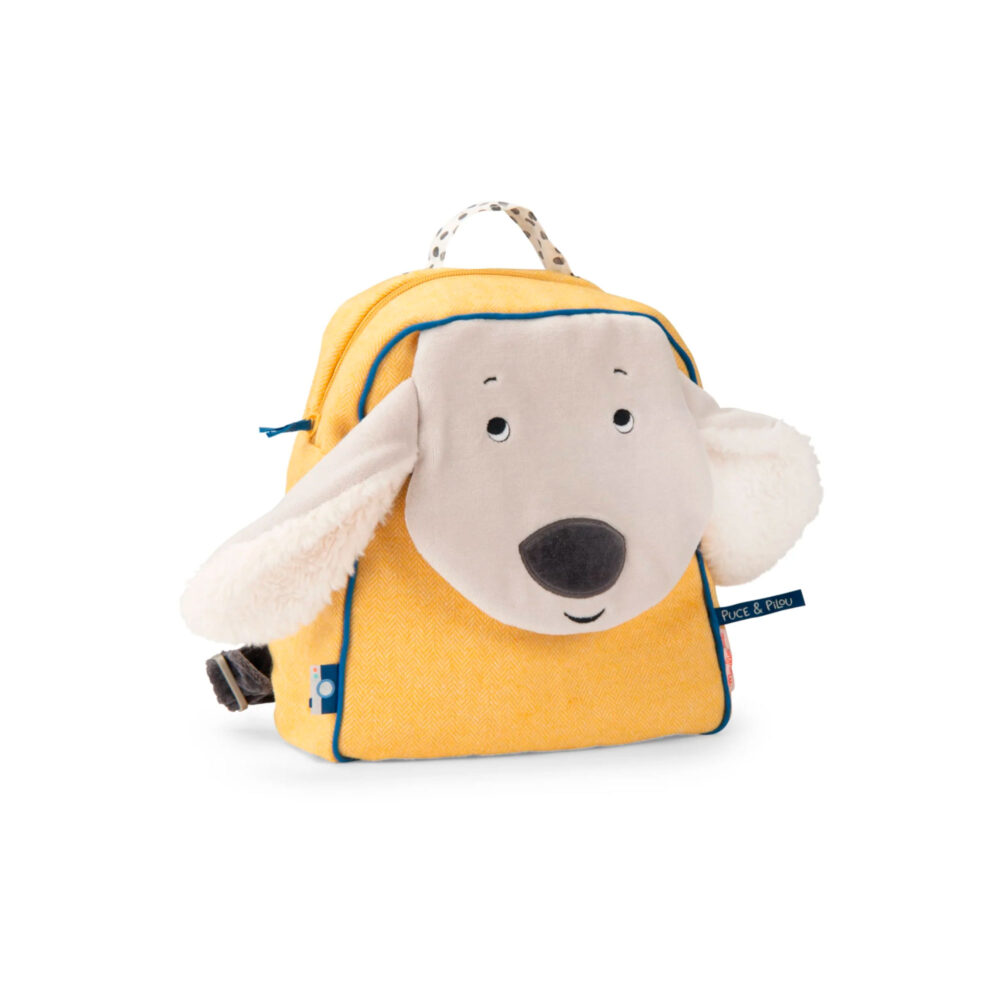 MOCHILA DE ALGODÓN PERRO AMAILLO PILOU COLECCIÓN PUCE & PILOU