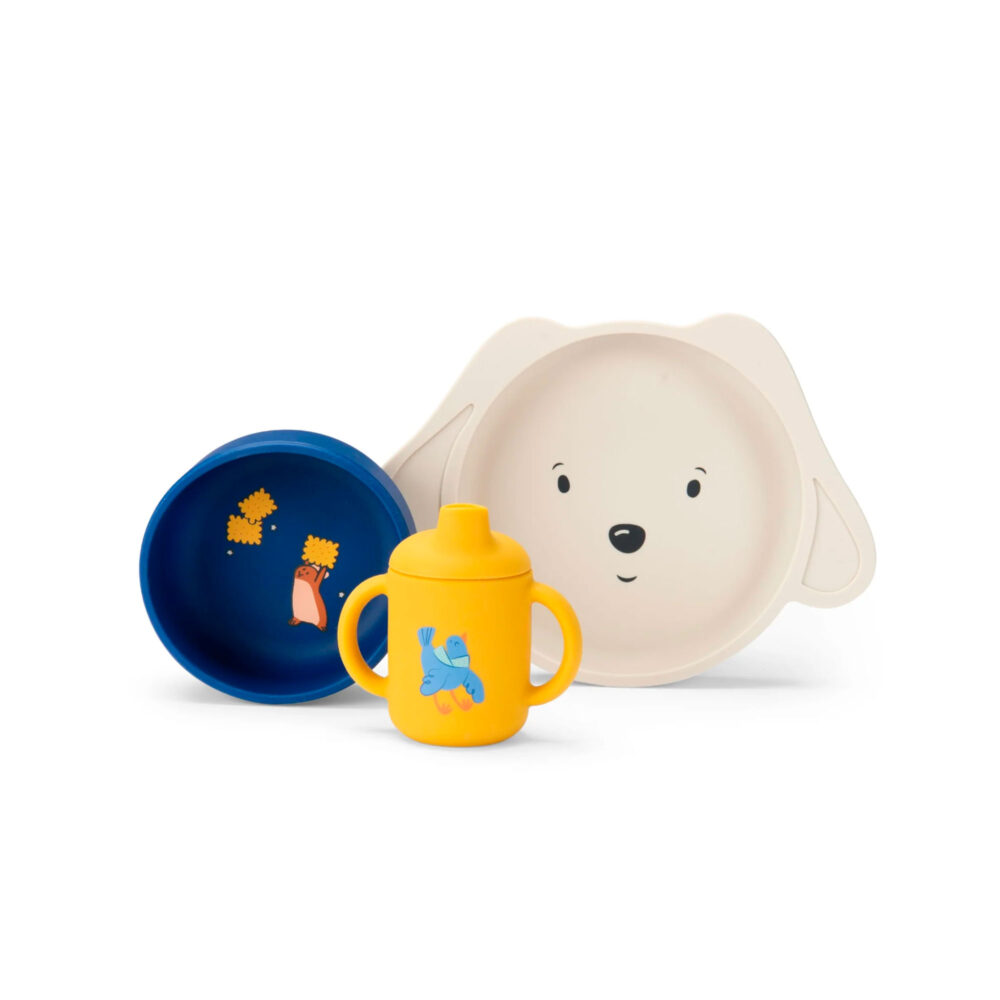 SET DE VAJILLA DE SILICONA COLECCIÓN PUCE & PILOU