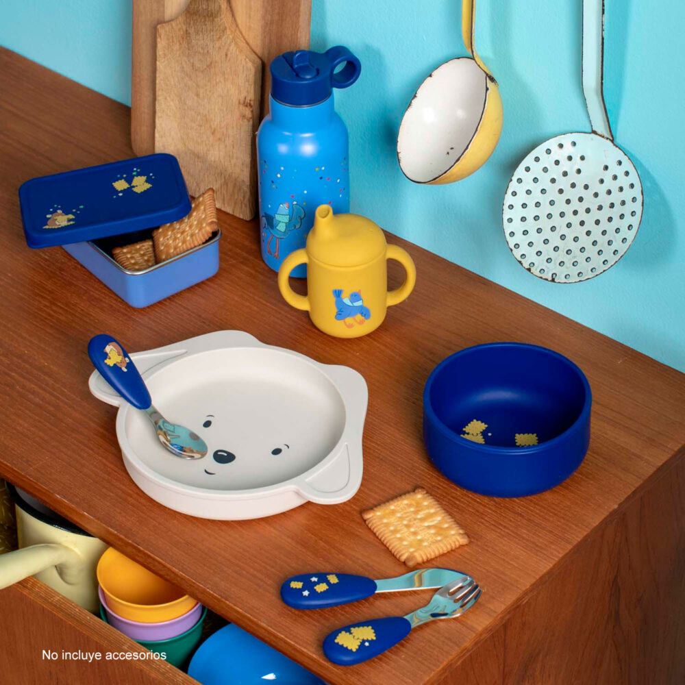 SET DE VAJILLA DE SILICONA COLECCIÓN PUCE & PILOU