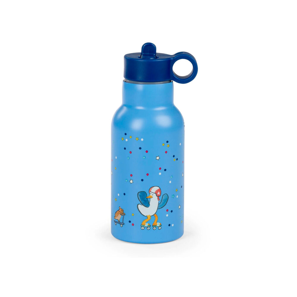 TOMATODO ACERO INOXIDABLE CON CAÑITA DE 350 ML COLECCIÓN PUCE & PILOU