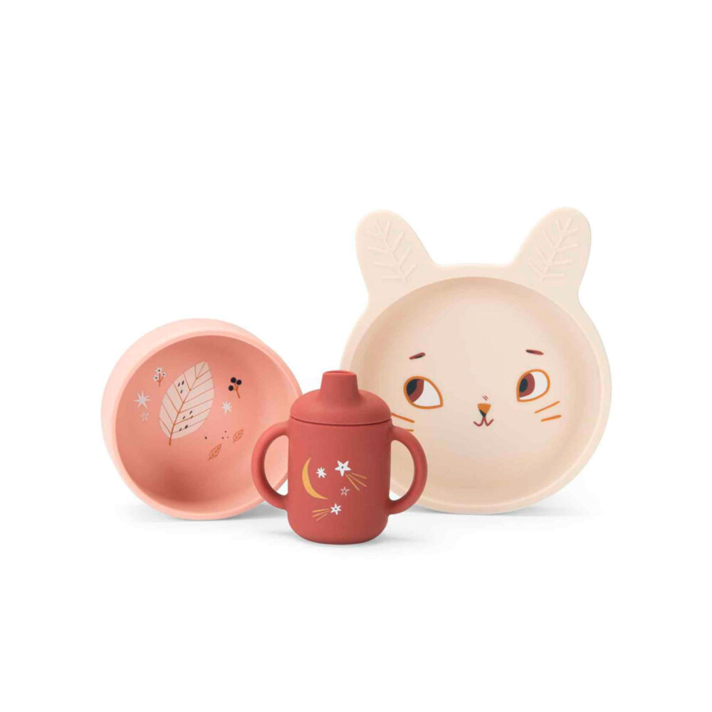 SET DE VAJILLA DE SILICONA COLECCIÓN APRES LA PLUIE