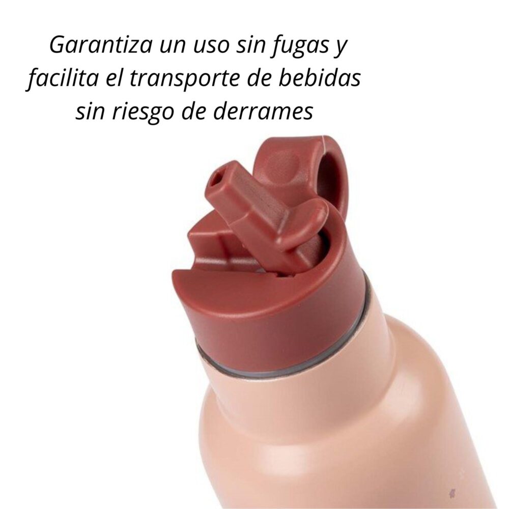 Tomatodo de acero inoxidable con cañita de 350 ml Colección Apres La Pluie - Moulin Roty